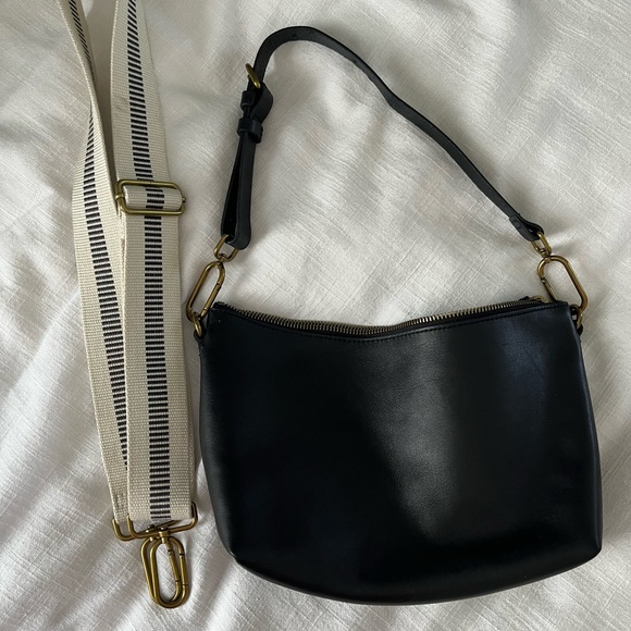 Leather Carabiner Crossbody Sling Bag - Picture 3 of 3